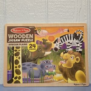 Melissa & Doug African Safari Wooden Puzzle - 24 Pieces New